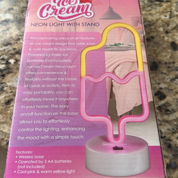 New Ice Cream Neon Light with Stand - Picture 7 of 7